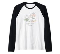 Rooted in Our Heritage Floral Line Art Asian Flowers AAPI Raglan Baseball Tee