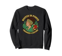 Rooted in Power, Crowned in Culture Afro-Latina Apparel Sweatshirt