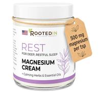 Rooted In Rest Magnesium Lotion for Sleep: Scientifically Backed Sleep Aid, 2X Magnesium Chloride - Fast and Effective Relaxation with Lavender, Passionflower & C