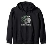 Rooted In Steel Mechanic Industrial Zip Hoodie