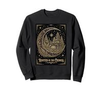 Rooted in The Cosmos Forest Lotus Nature Celestial Moon Sweatshirt