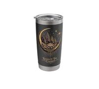Rooted in The Cosmos Moon Forest Lotus Celestial Nature Stainless Steel Insulated Tumbler