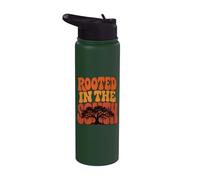 Rooted in The South Tree Silhouette Stainless Steel Insulated Water Bottle