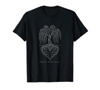 Rooted in The South Willow Tree Heart Value Graphic T-Shirt, Men, Black, M