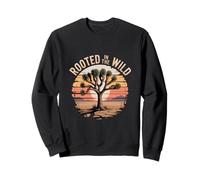 Rooted in the Wild Joshua Tree Vintage Nature Art Sweatshirt