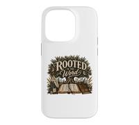 Rooted in the Word Christian Bible Study Girl Faith Design Case for iPhone 14 Pro