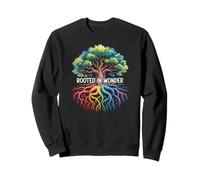 Rooted in Wonder Rainbow Tree Mindful Nature Sweatshirt
