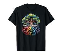Rooted in Wonder Rainbow Tree Mindful Nature T-Shirt