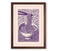 Rooted in Words Botanical Framed Wall Art Print A1 (84.1×59.4cm) Walnut, Wall Decor for Living Room, Bedroom, Office & Home, Ready to Hang, Art Gift