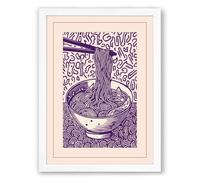 Rooted in Words Botanical Framed Wall Art Print A2 (59.4×42cm) White, Wall Decor for Living Room, Bedroom, Office & Home, Ready to Hang, Art Gift