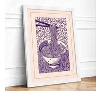 Rooted in Words Botanical Framed Wall Art Print A2 White | Ready to Hang, Premium Gi Paper, Fade-Resistant Inks, Securely Packaged, UK Made