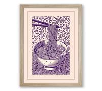 Rooted in Words Botanical Framed Wall Art Print A3 (42×29.7cm) Oak, Wall Decor for Living Room, Bedroom, Office & Home, Ready to Hang, Art Gift