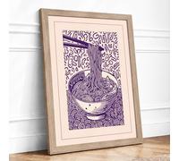 Rooted in Words Botanical Framed Wall Art Print A3 Oak | Ready to Hang, Premium Gi Paper, Fade-Resistant Inks, Securely Packaged, UK Made