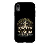 Rooted In Yeshua Deep Roots Christian Faith Bible Scripture Case for iPhone XR