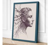 Rooted Modern Canvas Wall Art Print 30x20 Inch (76 x 51 cm)