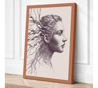 Rooted Modern Canvas Wall Art Print 36x24 Inch (91 x 61 cm)
