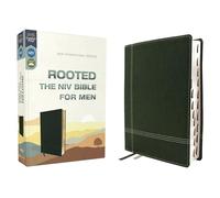 Rooted: The NIV Bible for Men, Leathersoft, Green, Thumb Indexed, Comfort Print