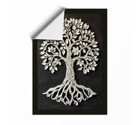 Rooted Tree Botanical Unframed Wall Art Print A4 (29.7×21cm), Wall Decor for Living Room, Bedroom, Office & Home, Art Gift