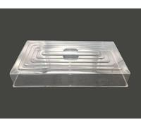 RooTrimmer Humidity Dome, Plastic Clear Seed Starter Dome 1020 Tray Covers Humidifying and Insulating for Greenhouse Germination and Garden Growing (21.5"×11.5", 3.15" Height, 10-Pack)