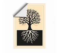 Roots and Branches Botanical Unframed Wall Art Print A4 (29.7×21cm), Wall Decor for Living Room, Bedroom, Office & Home, Art Gift