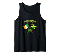 Roots and Rhythm Irish Jamaican Crossed Flags Heritage Tank Top