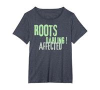 Roots Darling, Affected T-Shirt, Women's Plus, Heather Blue, 1X