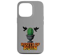 Roots of Ruin Cracked Urn and Cactus Dark Gothic Blackbird Case for iPhone 13 Pro
