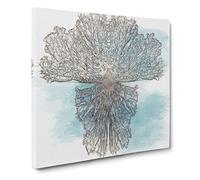 Roots of the Tree Canvas Print | Gallery Wrapped 30mm Frame Wall Art | 14x14 inches | Ready to Hang | Abstract Landscape Picture | Living Room Bedroom Lounge Office