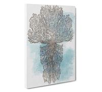 Roots of the Tree Canvas Print | Gallery Wrapped 30mm Frame Wall Art | 30x20 inches | Ready to Hang | Abstract Landscape Picture | Living Room Bedroom Lounge Office