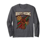Roots Rising Power Fist Pride Black Liberation Movement Long Sleeve T-Shirt