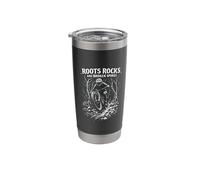 Roots Rocks and Broken Spokes Mountain Biking Stainless Steel Insulated Tumbler