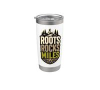 Roots Rocks Miles Trail Path Run Stainless Steel Insulated Tumbler
