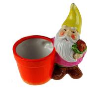 Ceramic Gnome Garden Flower Pot Assorted Colours