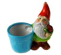 Ceramic Gnome Garden Flower Pot Assorted Colours