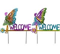 Roots & Shoots GIANT FAIRY WELCOME SIGN GARDEN ORNAMENT DECORATION NOVELTY BRIGHT FAIRIES