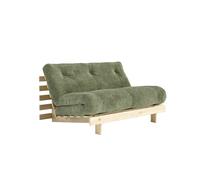 Roots Sofa Bed 140x200 Raw/553 Khaki Green