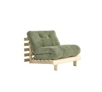 Roots Sofa Bed 90x200 Raw/553 Khaki Green