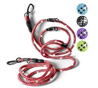 rootsnoot Adjustable Dog Lead - 300 cm Long, 0.8 cm Thick, for Small Dogs up to 5 kg - Lightweight 4-Way Adjustable Freewheel Lead & Training Lead