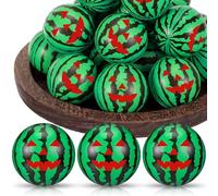 Roowest 24 Pcs Summer Halloween Stress Balls 2.5 Inch Mini Watermelon Foam Stress Ball for Summer Halloween Party Favor Carnival Reward Beach Games