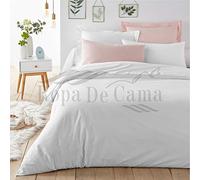 Ropa De Cama | 100% Cotton 1000 Thread Count | 3 PC Duvet Cover Set | Egyptian Long-Staple | Hotel Quality | UK Super-King White Color