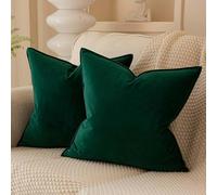 Ropa De Cama 1000TC Housewife Square/Continantal Pillow Case 1000% Egyptian Cotton Spreme Hunter Green Pillow Covers Housewife European Square SIZE 65 x 65 CM