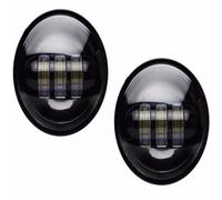 Ropaix 7" Inch For Motor LED Headlight + 2 X 4 1/2" Fog Light Passing Lamps With Adapter Ring For Street For Glide For FLHX Fog Headlamp Motorcycle Front Headlight(Only Fog lamp B)
