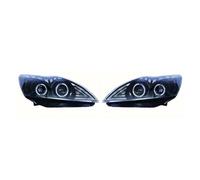 Ropaix Car Headlamp For Focus 2009 To 2014 LED Angel Eyes Daytime Running Light Modified Style 2N11-15201-AC Car Headlight Headlight Assembly