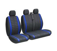 Ropaix Car Seat Covers For Vivaro For Master 2+1 Van Seat Covers Protective Auto Seat(3-Seater BLUE)