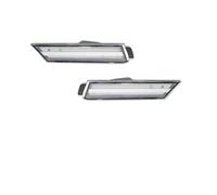 Ropaix Rear Bumper Tail Light For Chevy For Camaro 2010-2015 Yellow Red Front LED Fender Lamps LED Bumper Side Smoked Marker Light Fog Light Reflector(A 2X Front Amber)