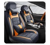 Ropaix Seat Covers Protective For Corolla For Yaris For Prius For Vios For Kluger For Sequoia For Rush For Avalon Full Coverage Car Seat Cover Interior Accessories(Orange 5 Seat-B)