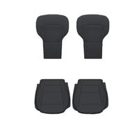Ropaix Seat Covers Protective For Tesla For Model Y For Juniper 2025 PU Seat Cushion Four Seasons Universal Split Single Sitting Back Row Set Interior Accessories(Black 4PCS)
