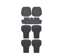 Ropaix Seat Covers Protective For Tesla For Model Y For Juniper 2025 PU Seat Cushion Four Seasons Universal Split Single Sitting Back Row Set Interior Accessories(Black 7pcs)