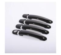 Ropaix Side Exterior Door Handle for SEAT for Ibiza 6J Mk4 6L Mk3 FR for Cupra 2004-2016 Gloss Black Chrome Car Door Handle Covers Styling Stickers(Model B)