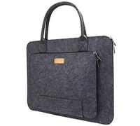 Ropch 17 17.3 Inch Felt Laptop Bag, Laptop Sleeve with Handle Notebook Bag Ultrabook Tablet Briefcase Computer Bag Carrying Case Bag Skin Pouch Compatible with Acer/Asus/Dell/Lenovo - Dark Grey